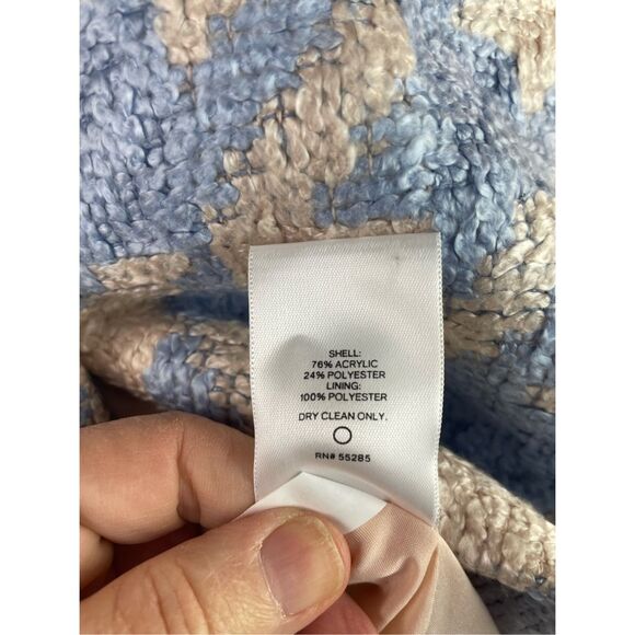 New with Tags Express Jacket Blue Houndstooth Size Large - Picture 7 of 9